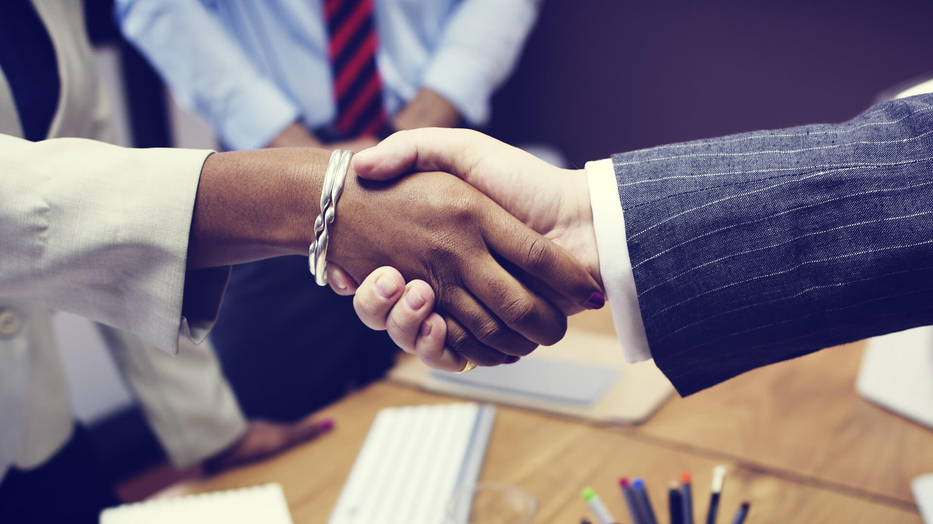 Business People Handshake Greeting Deal