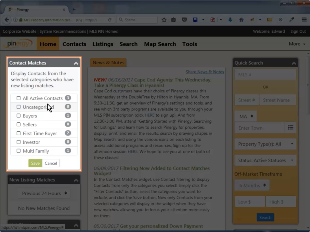 MLS Property Information Network, Inc- - CMA Part 1 - Setting the  Defaults - MLS PIN