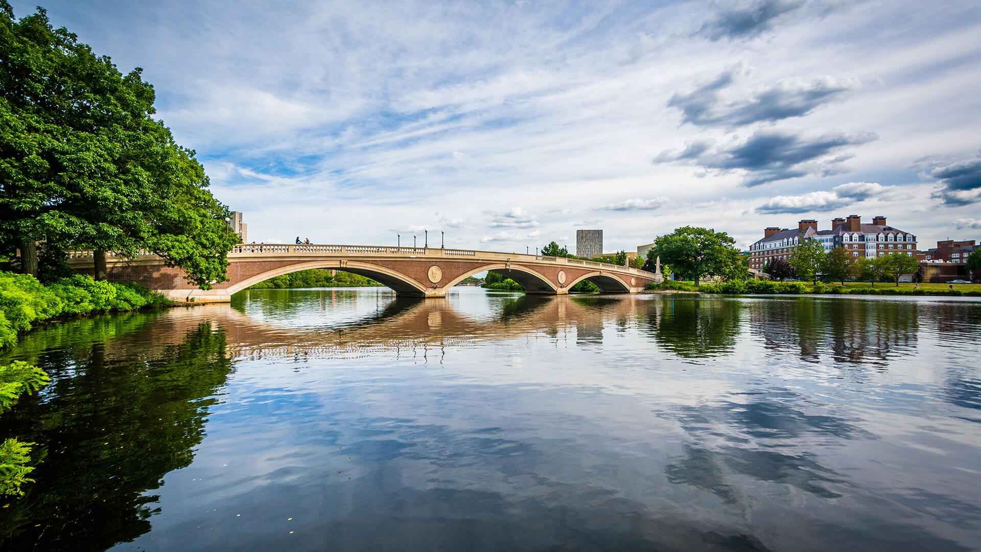 The John W Weeks Bridge And Charles River In Cambridge